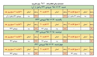 اطلاعیه شماره 3 انتخاب واحد:  تمدید  زمان انتخاب واحد نیمسال 951