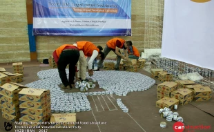 largest canned food structure