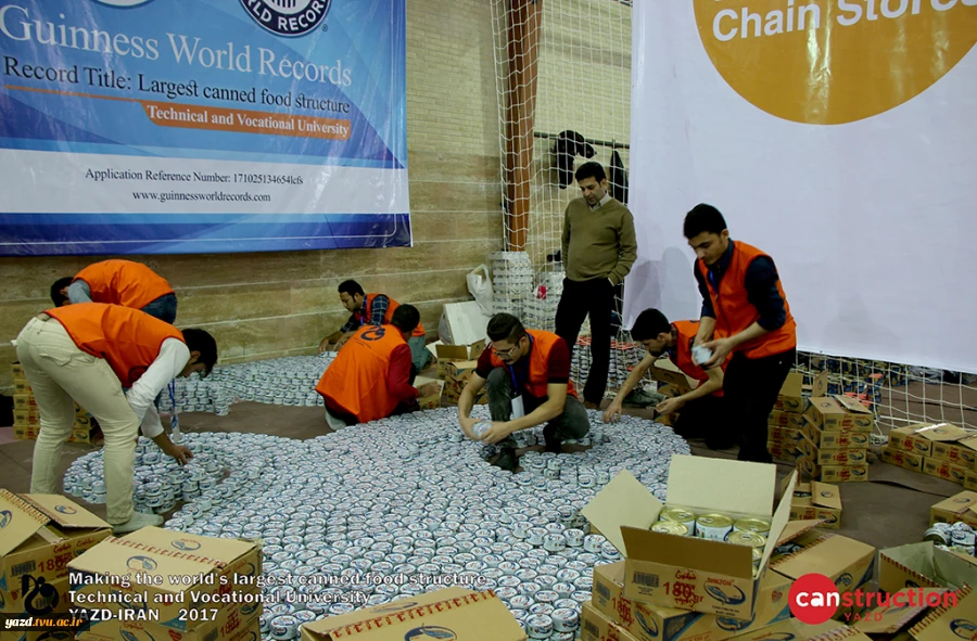 largest canned food structure