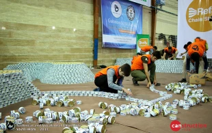 largest canned food structure