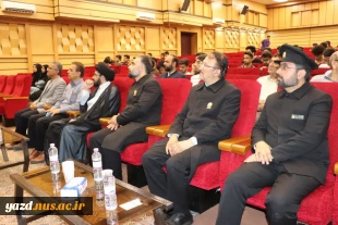 مراسم استقبال از پرچم متبرک گنبد مطهر امام رضا (ع) در دانشگاه ملی مهارت استان یزد 4