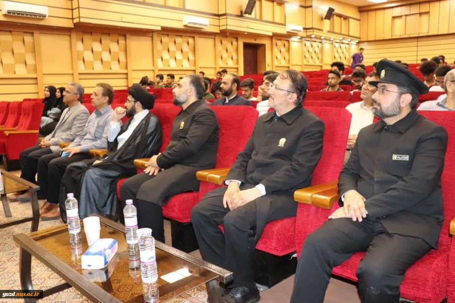 مراسم استقبال از پرچم متبرک گنبد مطهر امام رضا (ع) در دانشگاه ملی مهارت استان یزد 4