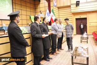 مراسم استقبال از پرچم متبرک گنبد مطهر امام رضا (ع) در دانشگاه ملی مهارت استان یزد 6