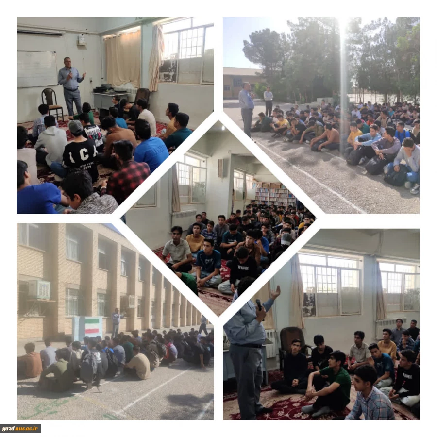 حضور کارشناسان  آموزشکده شریف در هنرستان های شهر ابرکوه 2