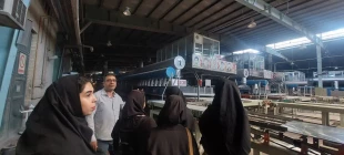 بازدید دانشجویان گرافیک آموزشکده ملی مهارت دختران میبد از شرکت کاشی گلچین میبد
 3
