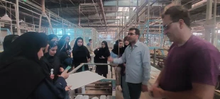 بازدید دانشجویان گرافیک آموزشکده ملی مهارت دختران میبد از شرکت کاشی گلچین میبد
 5