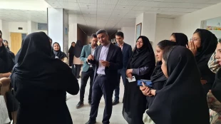 بازدید دکتر ملانوری فرماندار ویژه شهرستان میبد از آموزشکده ملی مهارت دختران میبد
 2
