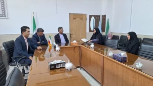 بازدید دکتر ملانوری فرماندار ویژه شهرستان میبد از آموزشکده ملی مهارت دختران میبد
 5