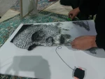 ورکشاپ زنده دانشجویان آموزشکده ملی مهارت دختران میبد در سالگرد ارتحال رهبیر کبیر انقلاب
 4