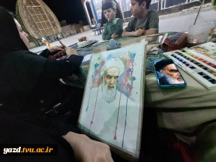ورکشاپ زنده دانشجویان آموزشکده ملی مهارت دختران میبد در سالگرد ارتحال رهبیر کبیر انقلاب
 5