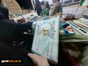 ورکشاپ زنده دانشجویان آموزشکده ملی مهارت دختران میبد در سالگرد ارتحال رهبیر کبیر انقلاب
 6