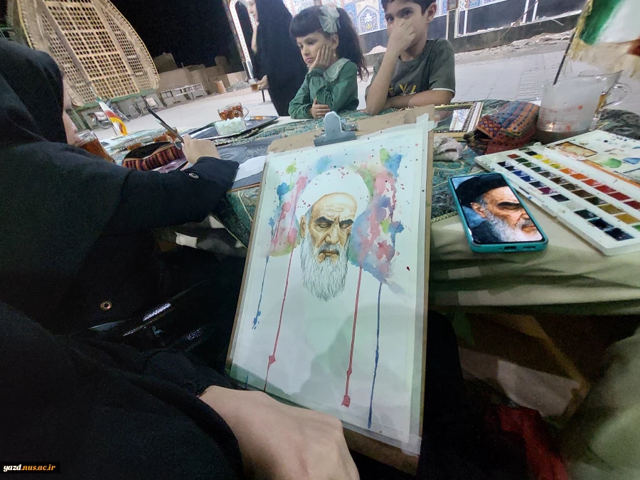 ورکشاپ زنده دانشجویان آموزشکده ملی مهارت دختران میبد در سالگرد ارتحال رهبیر کبیر انقلاب
 6