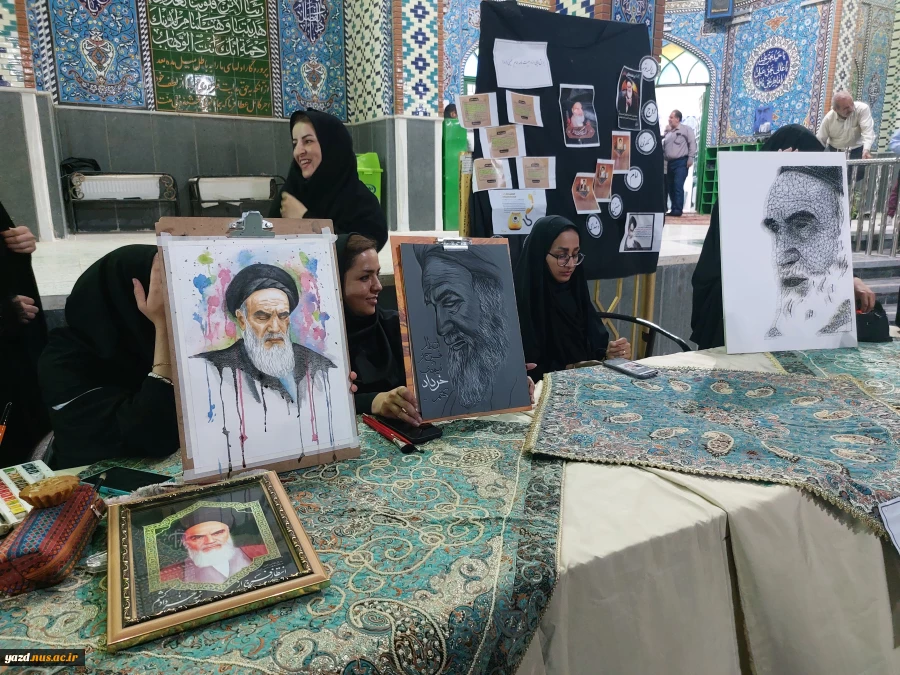 ورکشاپ زنده دانشجویان آموزشکده ملی مهارت دختران میبد در سالگرد ارتحال رهبیر کبیر انقلاب
 8